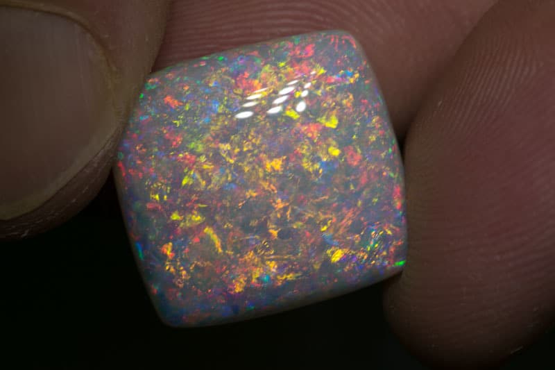 14.58 ct double sided white opal 18x17x6mm - Image 6