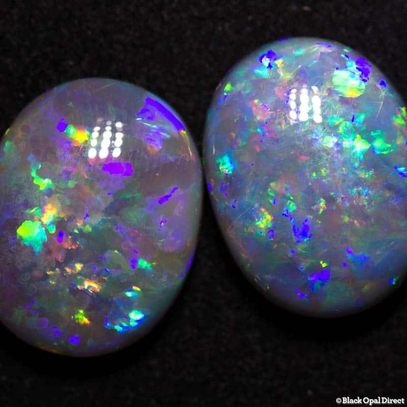 14.76 ct semi black opal pair 15x12x5mm - Image 4