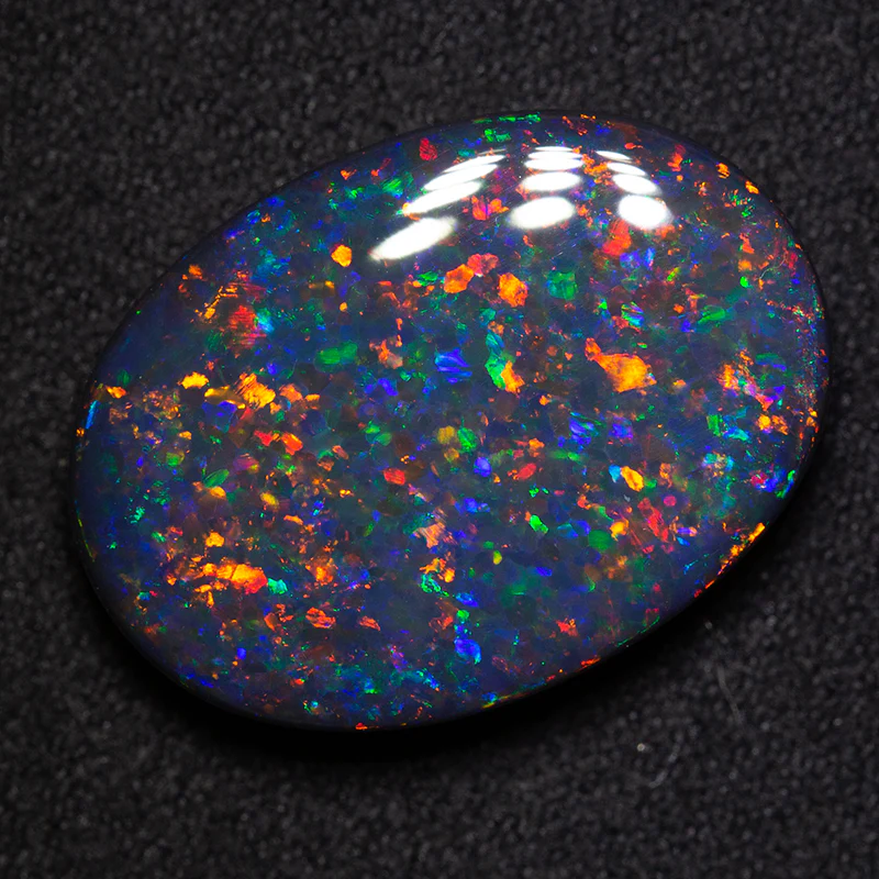 15.16 ct gem black opal 21.8x15.8x6.4mm - Image 2