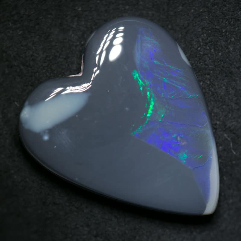 15.19 ct black opal heart 22x19x6mm - Image 3