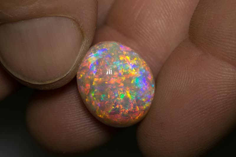 15.43 ct gem crystal opal double sided 17x14x11mm - Image 2
