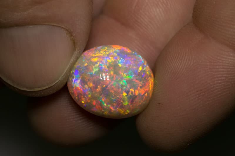 15.43 ct gem crystal opal double sided 17x14x11mm - Image 3