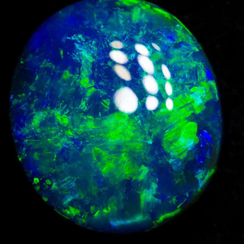 15.44 ct gem black opal 19.5x17x6.8mm - Image 3