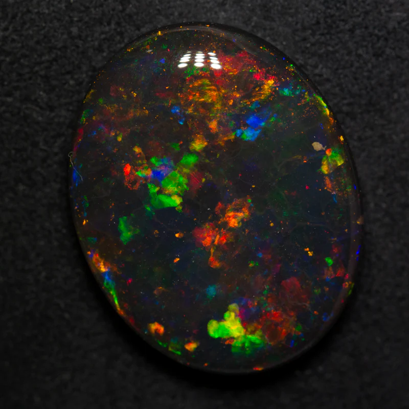 15.83 ct gem black opal 22.2x17.5x6.3mm - Image 3