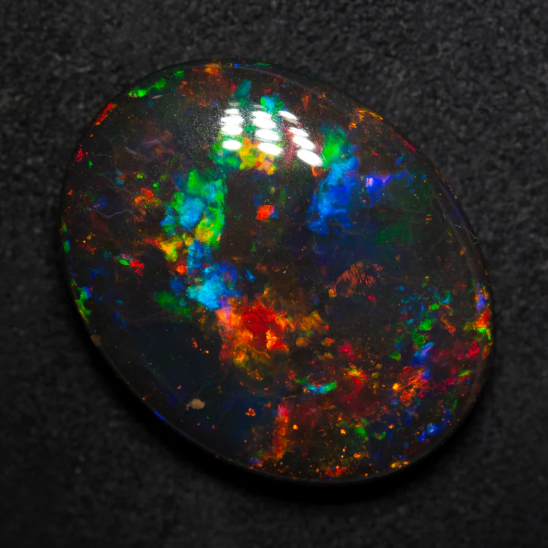 15.83 ct gem black opal 22.2x17.5x6.3mm - Image 4