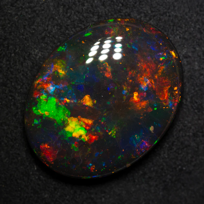 15.83 ct gem black opal 22.2x17.5x6.3mm - Image 5