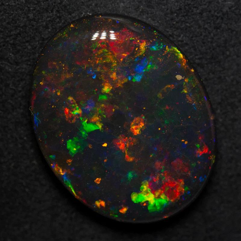 15.83 ct gem black opal 22.2x17.5x6.3mm - Image 6