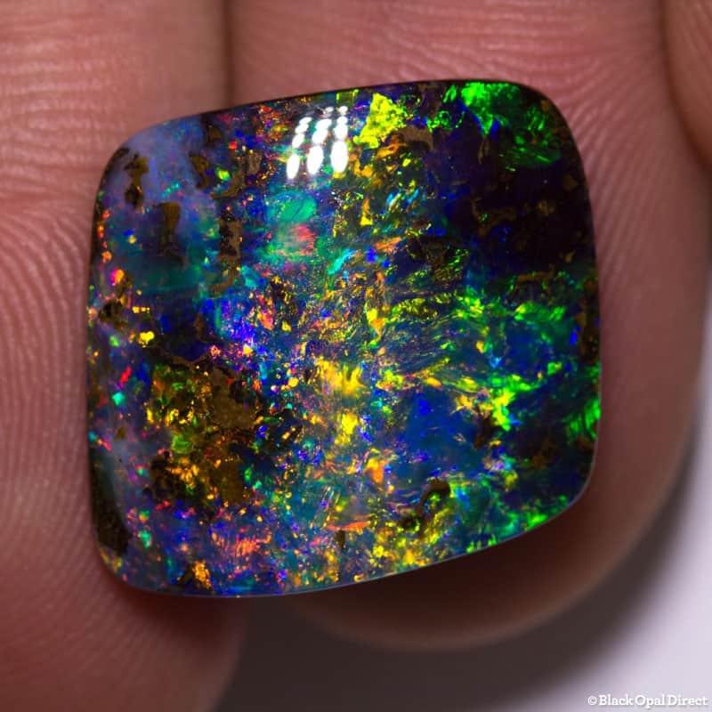 15.83 ct gem boulder opal 19x17x6mm - Image 3