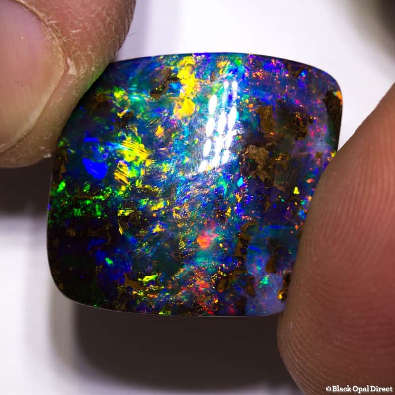 15.83 ct gem boulder opal 19x17x6mm - Image 4