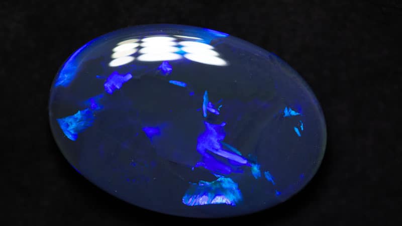 16.01 ct black opal 25x16.5x5mm - Image 2