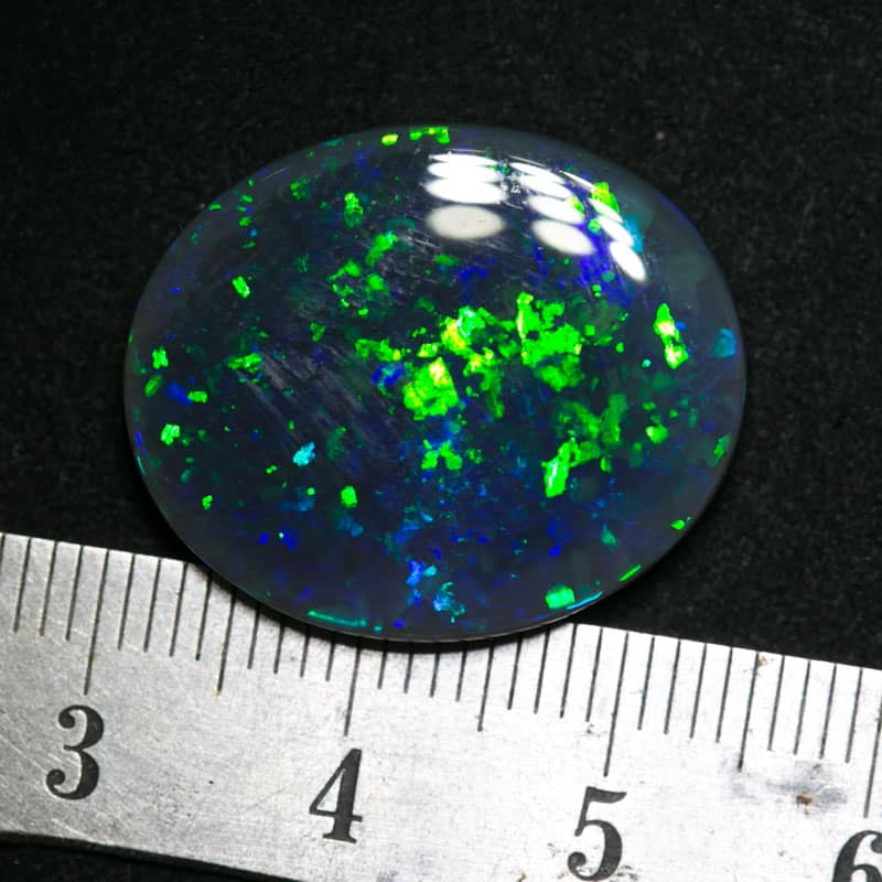 16.69 carat gem black opal 23.5x20x5.5mm - Image 2