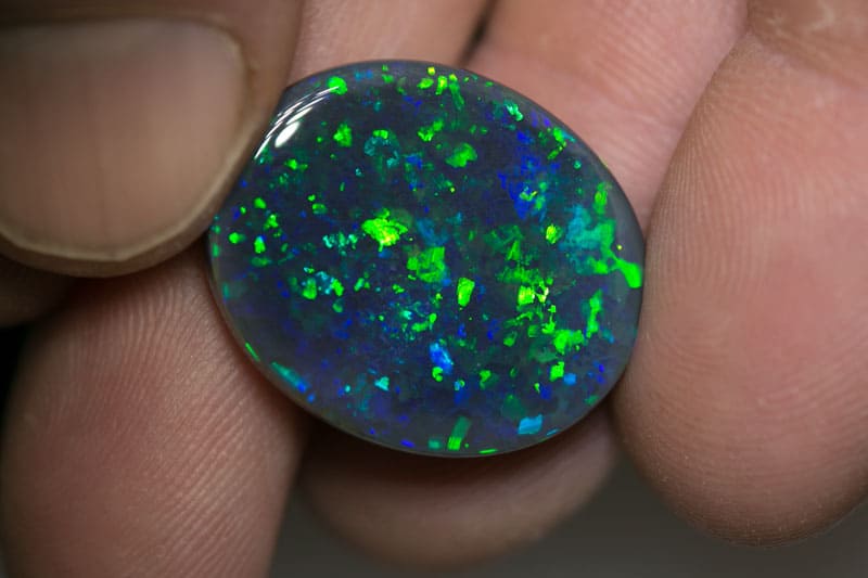 16.69 carat gem black opal 23.5x20x5.5mm - Image 3