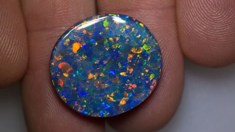 16.82 ct top gem large black opal 24x22x4.5mm - Image 2