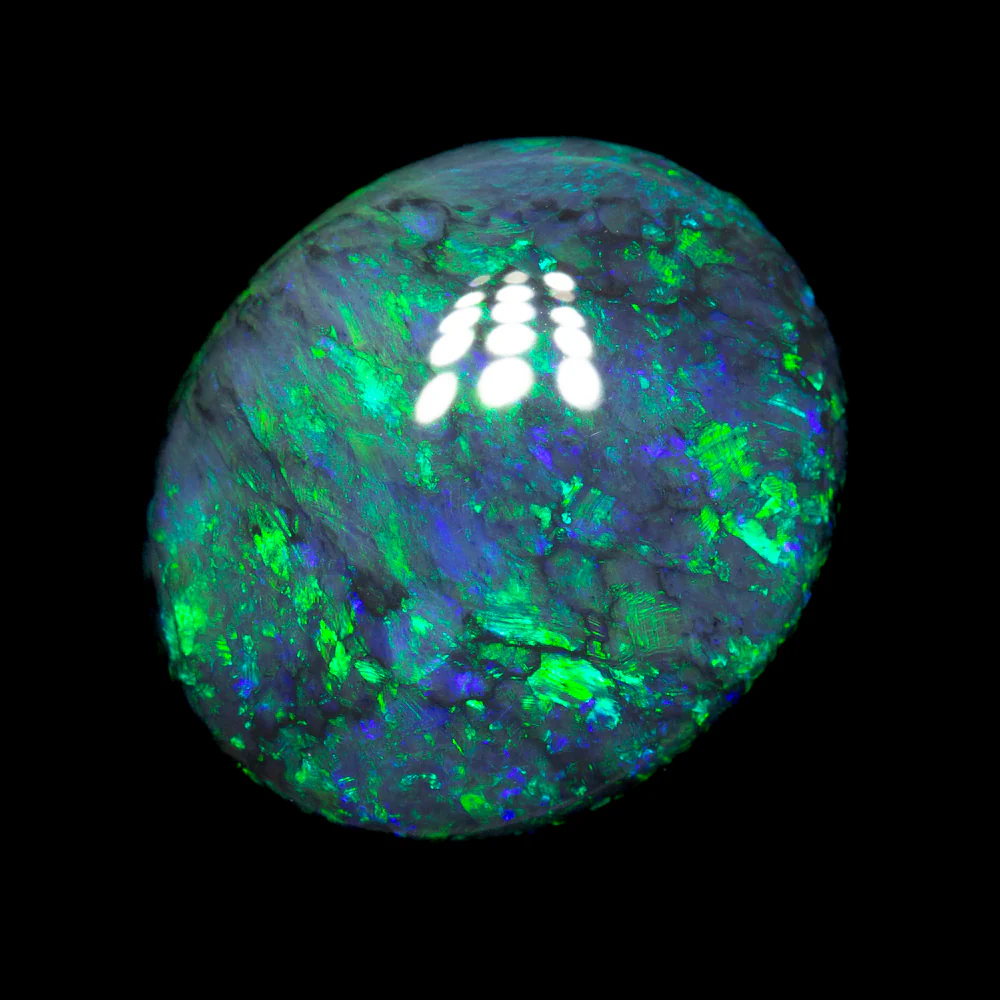18.15 ct black opal 18.8x16.2x9.2mm - Image 2