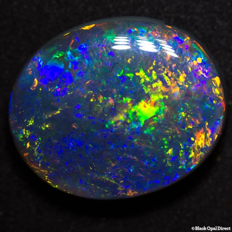 18.41 ct gem black opal large 22x18x7mm - Image 3