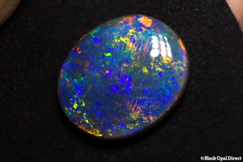 18.41 ct gem black opal large 22x18x7mm - Image 4