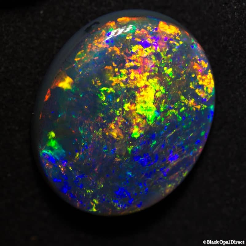 18.41 ct gem black opal large 22x18x7mm - Image 8