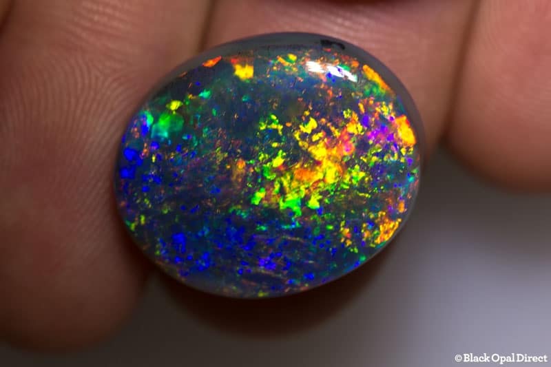 18.41 ct gem black opal large 22x18x7mm - Image 9