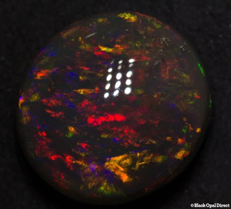 18.56 ct gem black opal 18x17x10mm - Image 6