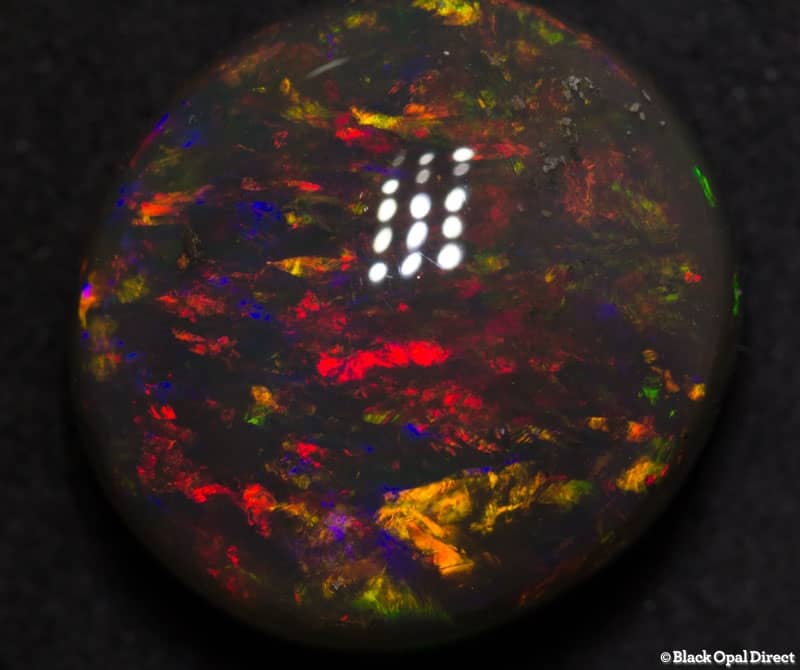 18.56 ct gem black opal 18x17x10mm - Image 7