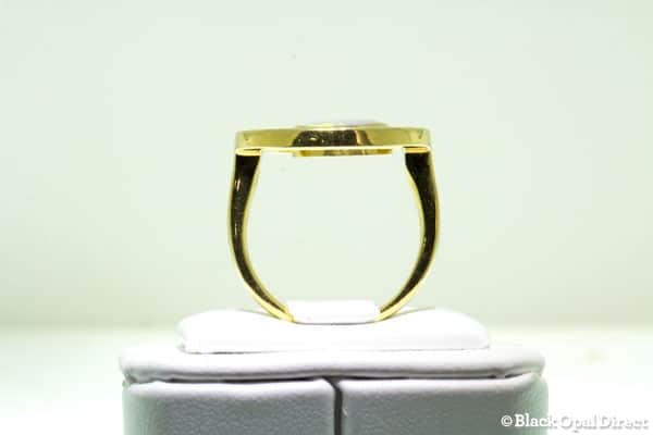 18kt Gold Luna Ring with Crystal Opal - Image 3