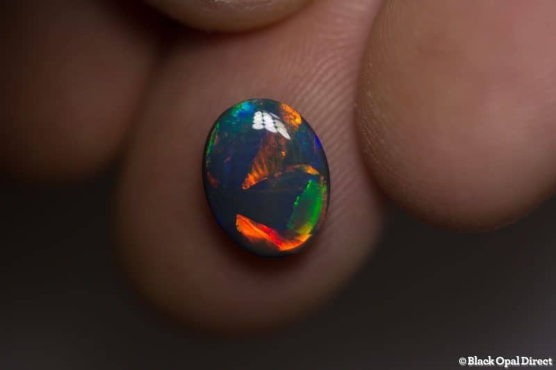 2.00 ct black opal gem 11x8.5x3mm - Image 6
