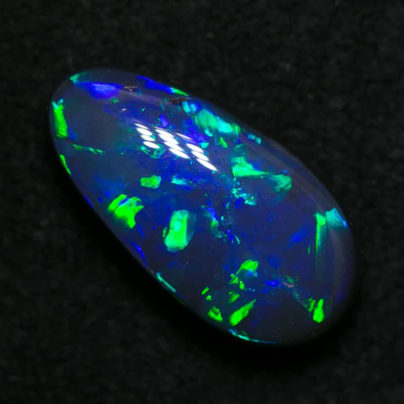 2.00 ct drop shape black opal 12x6x4mm - Image 3