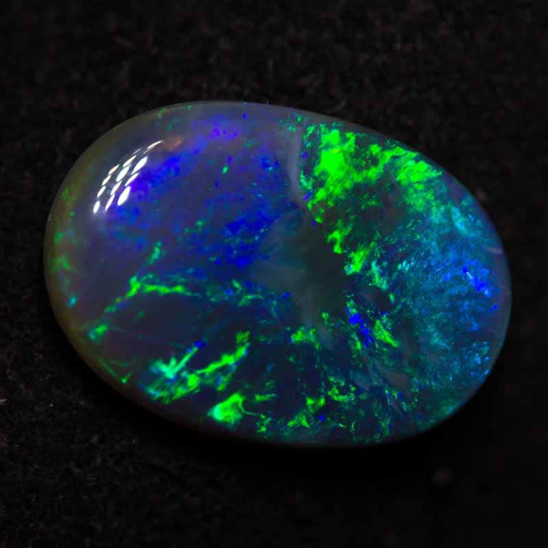 2.00 ct semi black opal 12x8x3mm - Image 2
