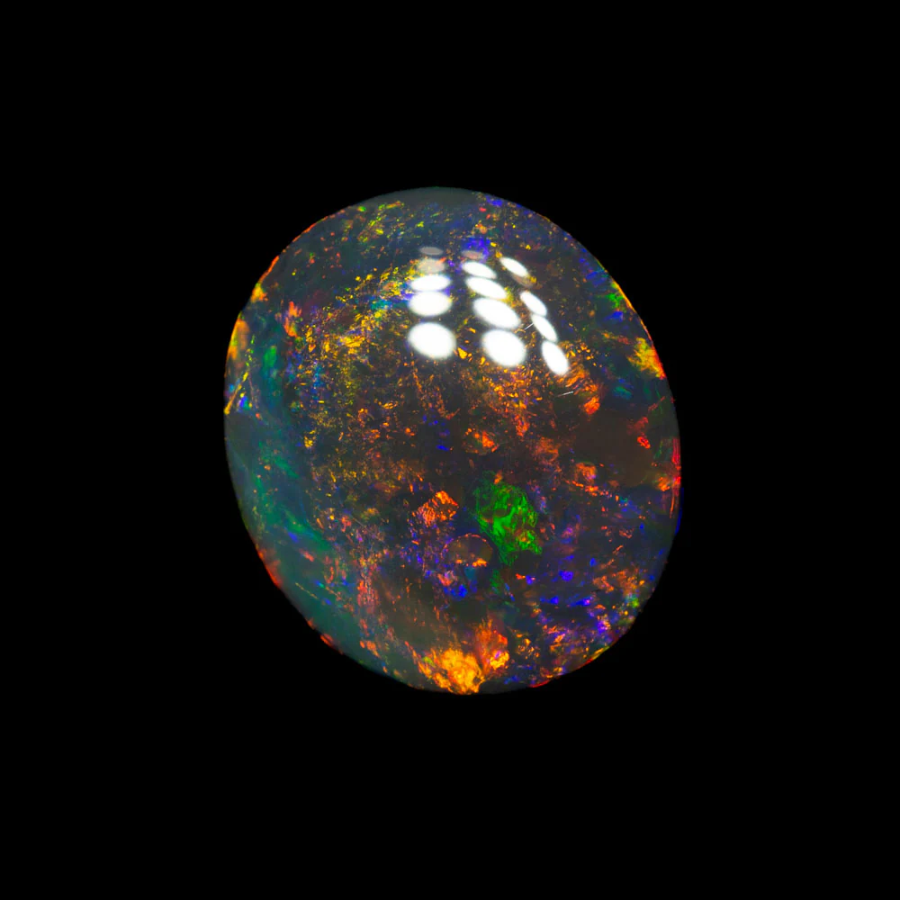 2.01 ct black opal 10.4x9x3.1mm - Image 4