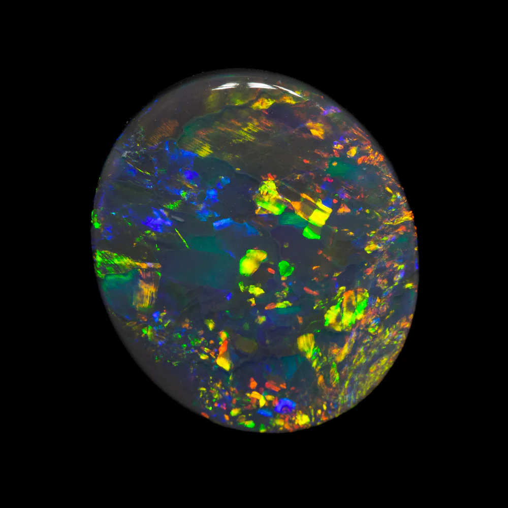 2.03 ct black opal 12.1x10.7x2.1mm - Image 3