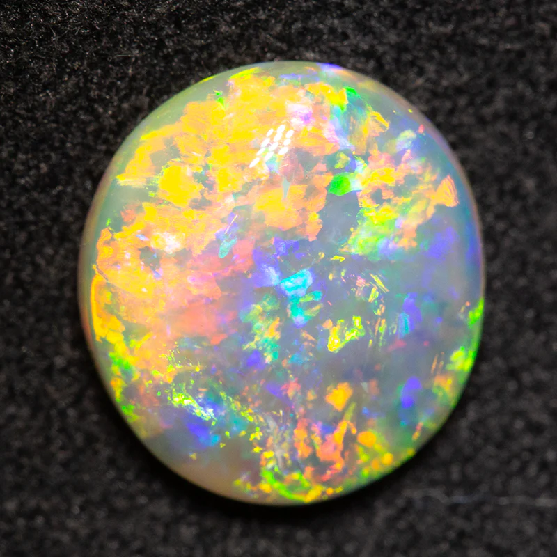 2.05 ct double-sided crystal opal 10.2x9.4x3.3mm - Image 2