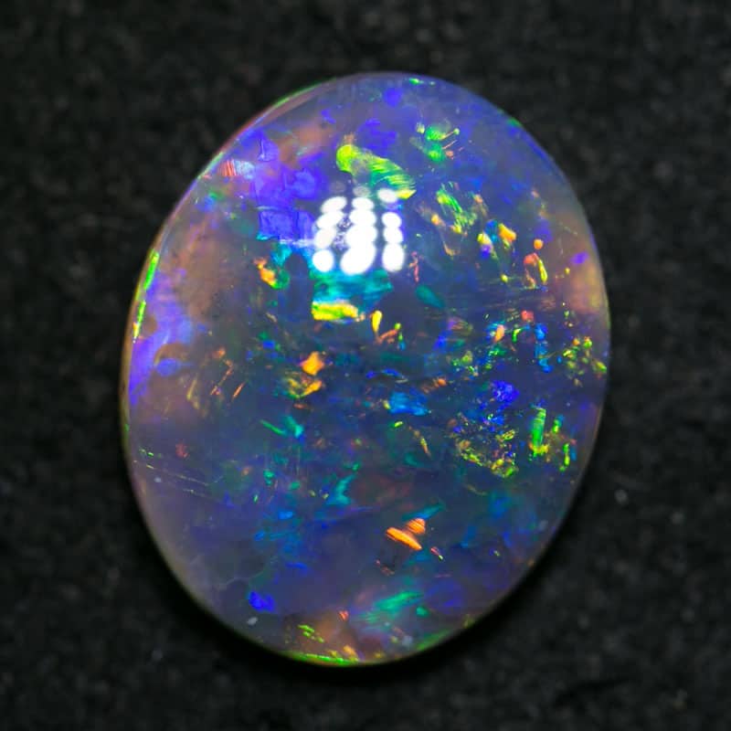 2.06 ct black opal 10.5x9x3.5mm - Image 5
