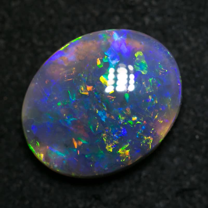 2.06 ct black opal 10.5x9x3.5mm - Image 6