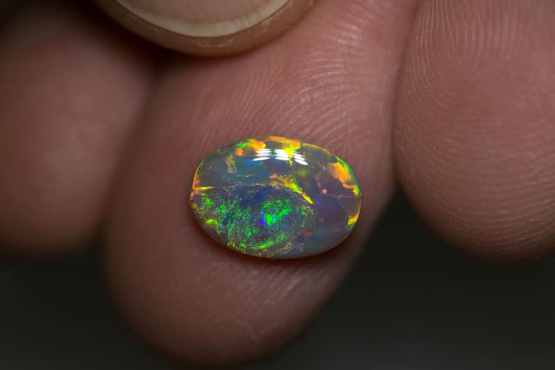 2.07 ct dark opal 15x8x3mm - Image 2