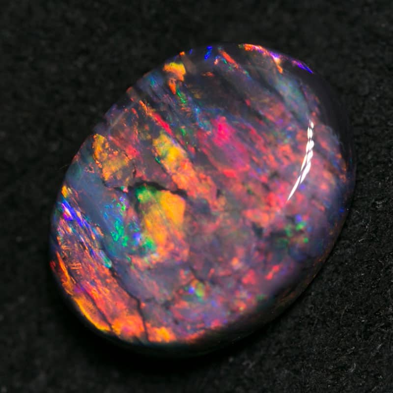 2.08 ct black opal 10x7.5x3.5mm - Image 3