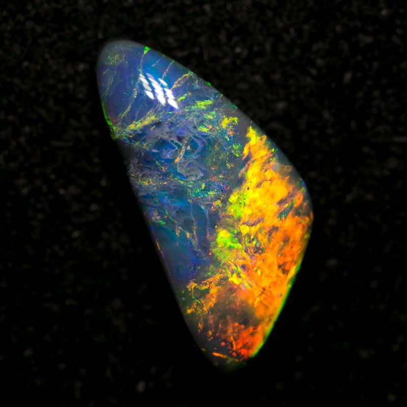 2.08 ct black opal 14x7x4mm - Image 3