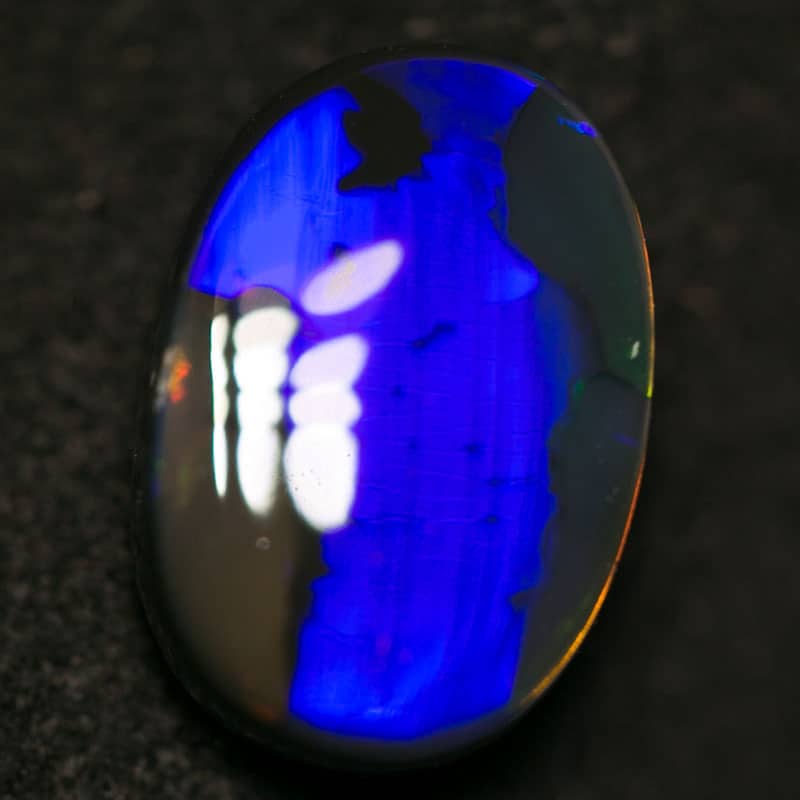 2.08 ct gem black opal collectors piece 10x7x3.5mm - Image 4