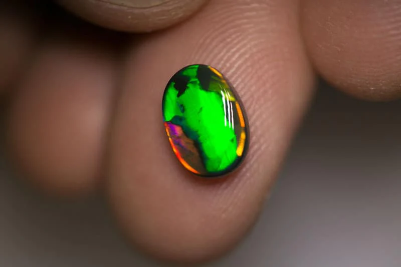 2.08 ct gem black opal collectors piece 10x7x3.5mm - Image 6