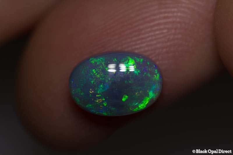2.08 ct semi black opal 10x7x4mm - Image 3