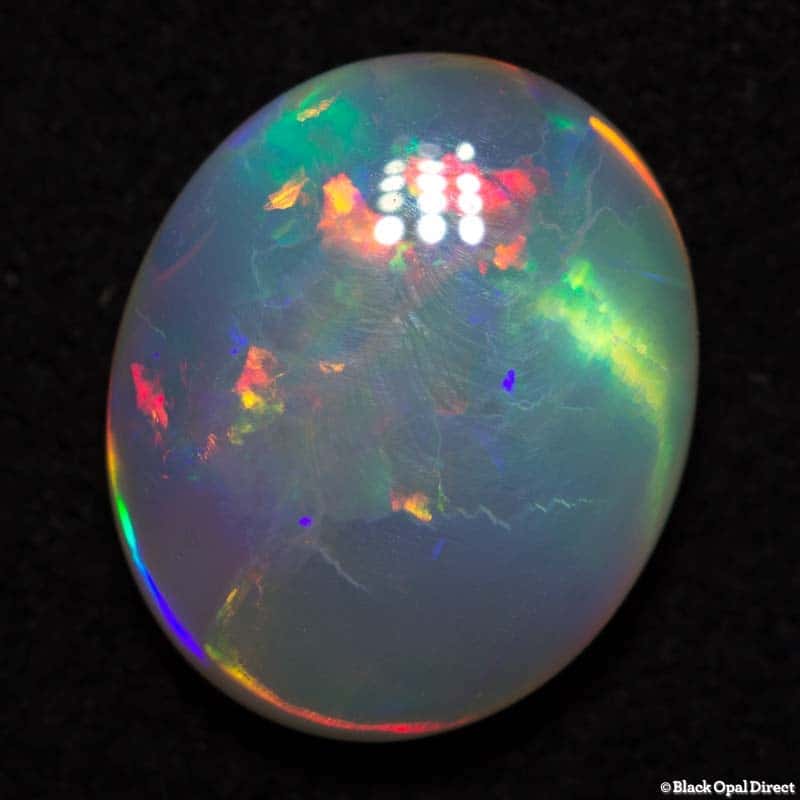 2.09 ct white opal 11x9x3mm - Image 4