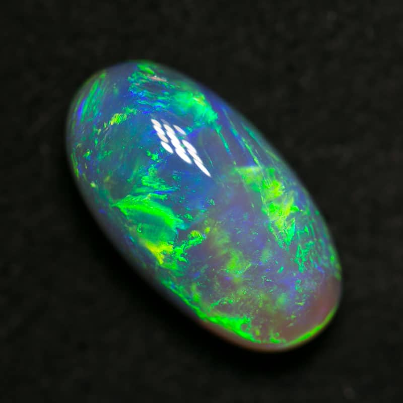 2.10 ct dark crystal opal 11x6x5mm - Image 4