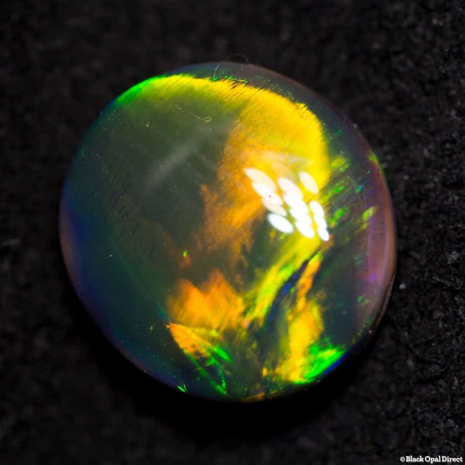 2.10 ct gem black opal 9.5x8.5x4mm - Image 3
