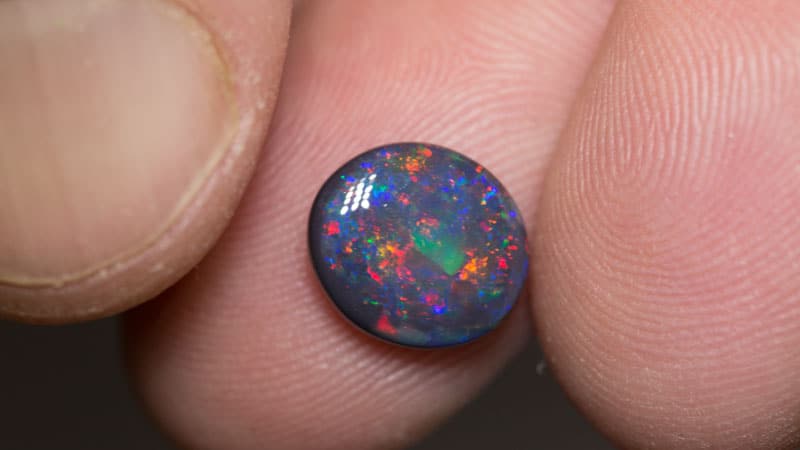 2.11 ct gem black opal 10.3x9x3mm - Image 2