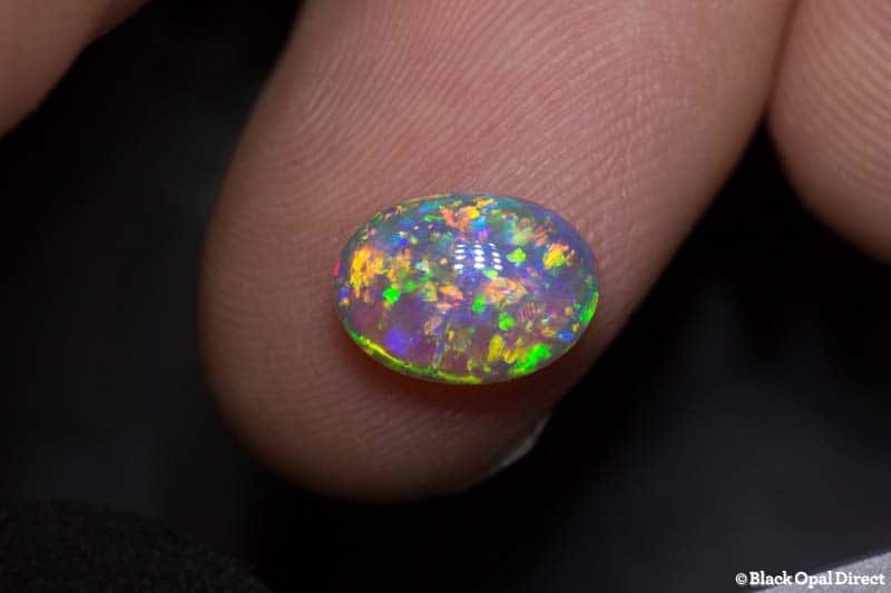 2.11 ct gem double sided crystal opal 10x7x4mm - Image 2
