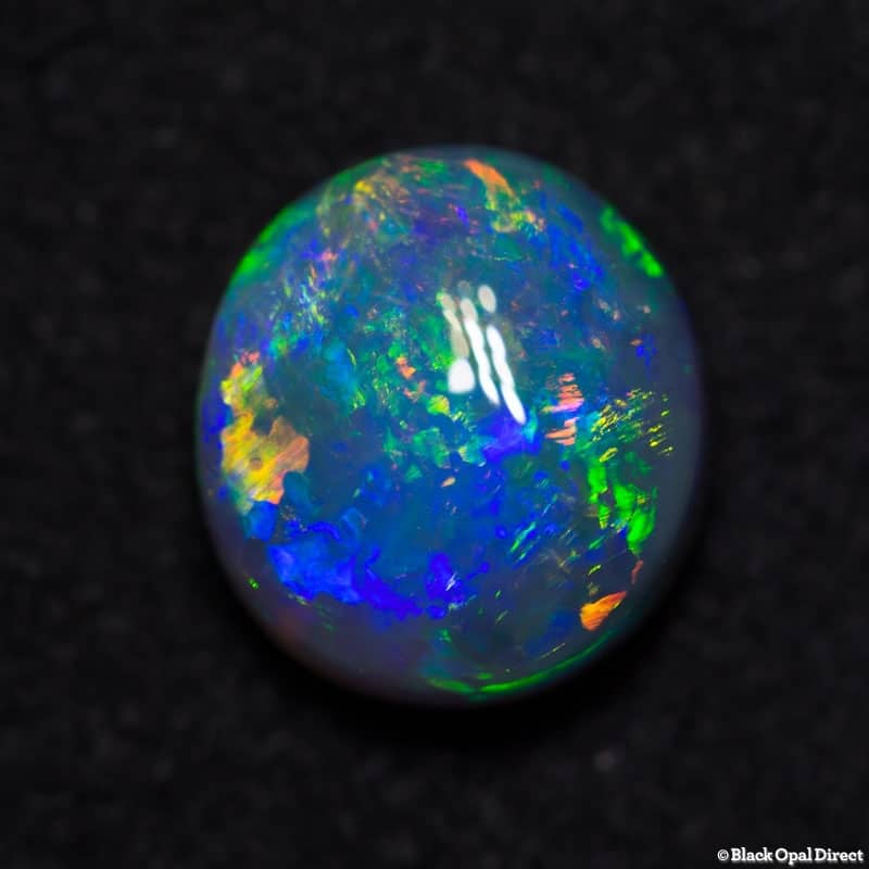 2.11 ct Green orange dark opal gem 9x8x4.5mm - Image 2