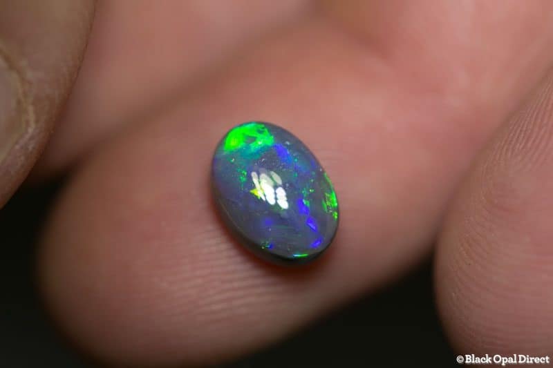 2.12 ct semi black opal 10x7x5mm - Image 4