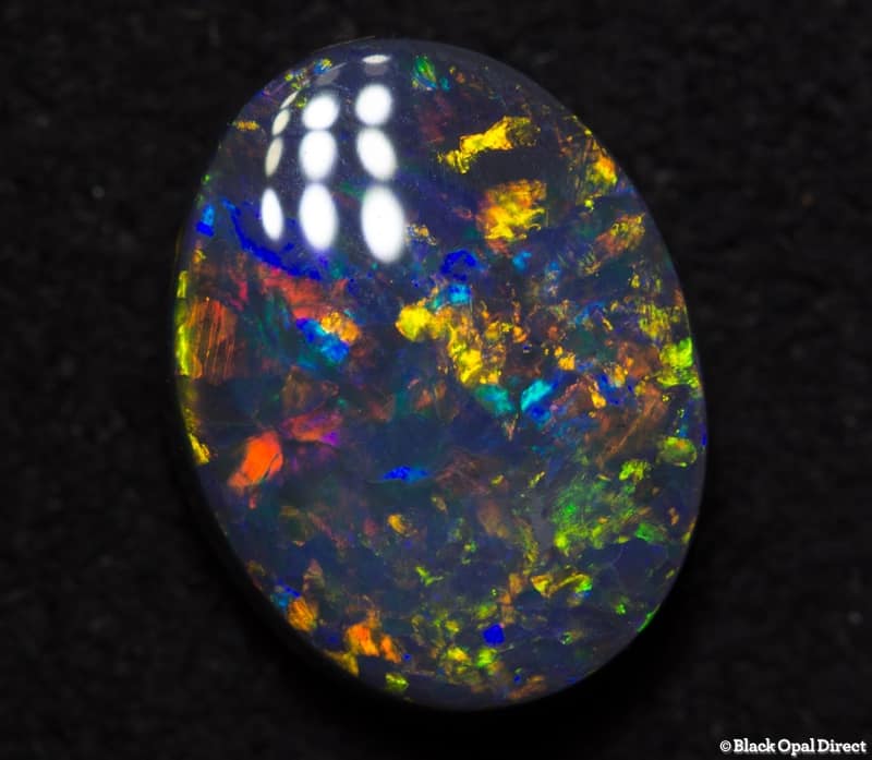 2.13 ct gem black opal 10x5x4mm - Image 2
