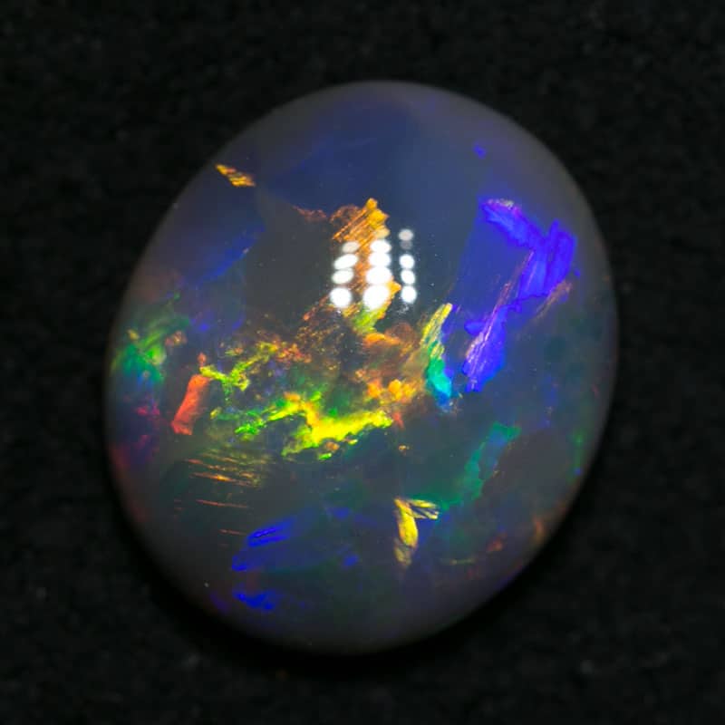 2.13 ct gem black opal 10x9x4mm - Image 3