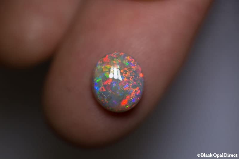 2.13 ct red crystal opal 9.5x8x4mm - Image 2