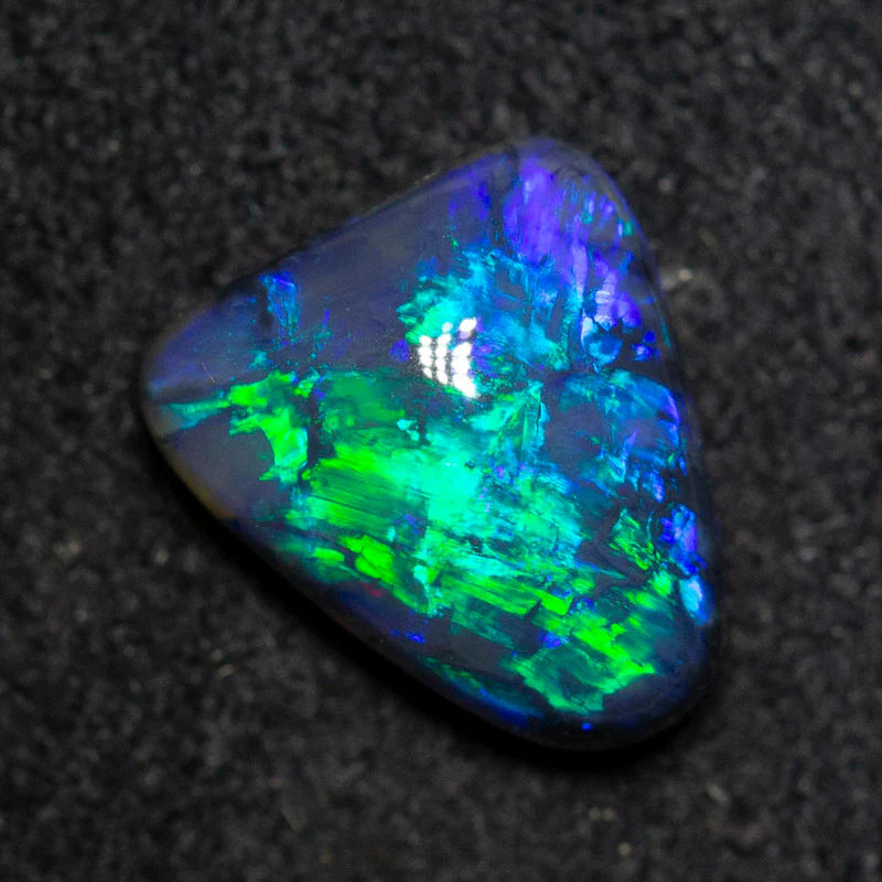 2.14 ct black crystal opal 9.5x8.4x4.8mm - Image 3